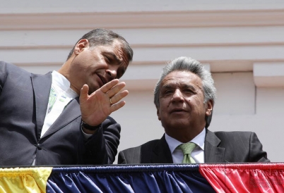 Rafael Correa and Lenín Moreno. 