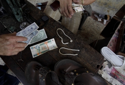 A shoe repair entrepreneur in Cuba