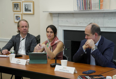 Three speakers at the event