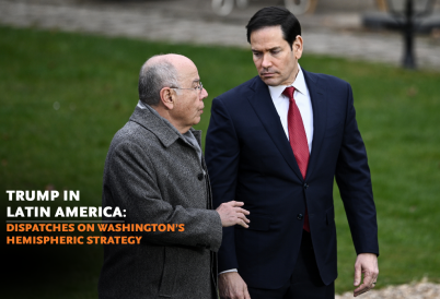 (L-R) Brazilian Foreign Minister Mauro Vieira and U.S. Secretary of State Marco Rubio. (AP)