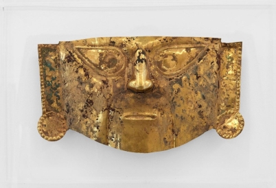  Unknown Lambayeque artist, north coast of Peru, Gold Mask, 900–1100 CE. Private Collection