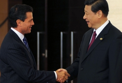 Presidents Xi Jinping and Enrique Peña Nieto meet in China