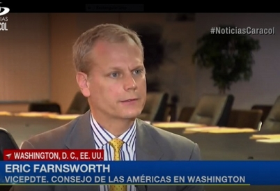 Eric Farnsworth Noticias Caracol Interview January 24