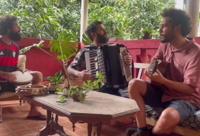 David Ganc with Lucas Videla and Nandinho Barros