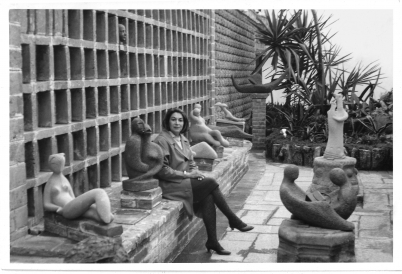 Geles Cabrera in the museum of her work (El Museo Escultórico), c. 1960s Geles Cabrera Archives, Courtesy the artist and Galeria Agustina Ferreyra.