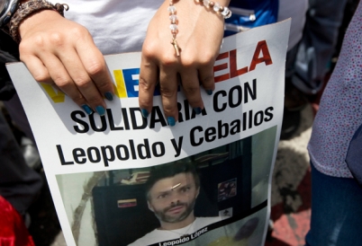Protests in support of Leopoldo Lopez, Venezuela