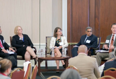 Immigration panel in Louisville, Kentucky with Mehdi Yazdanpanah, Betsy Cohen, Kate Brick, Suhas Kulkarni, and Kent Oyler.