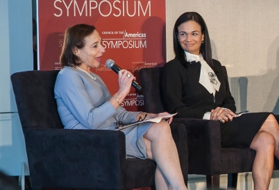 Susan Segal and Isabel de Saint Malo at the 2018 COA Symposium.