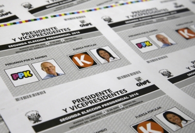 Peru 2016 election runoff ballot