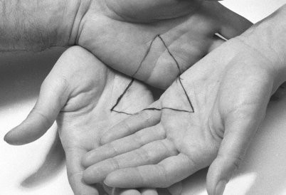 Untitled (Hands and Triangle) (Liliana Porter)