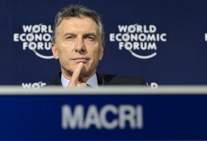 Mauricio Macri at the World Economic Forum in Davos 2016