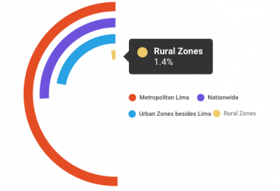 statistics on Peru's digital divide