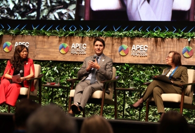 Susan with Justin Trudeau