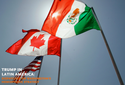 canada mexico US flags