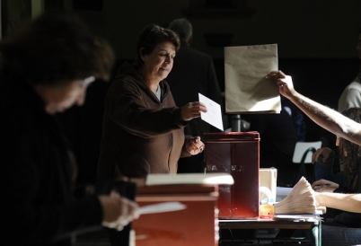 Voters in Uruguay Casting their Ballots