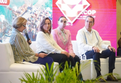 Panel with the Governor of Veracruz 