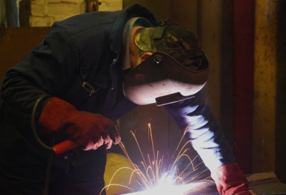 Welder at a Manufacturing Shop