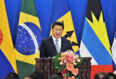Chinese President Xi Jinping at a CELAC ministerial meeting. (AP)