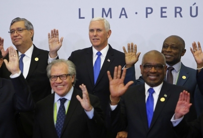 Pence joined by other heads of state at the Summit of the Americas