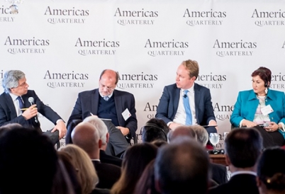 Panelists discuss the status of corruption in Latin America. 