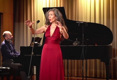 Nikos Stavlas and Patricia Caicedo