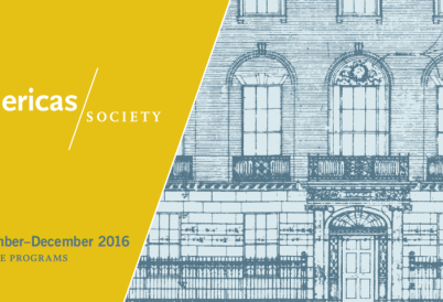 America Society Fall 2016 Cultural Calendar