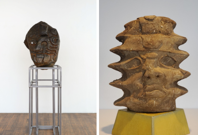 Two sculptures side by side
