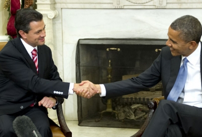 Presidents Barack Obama and Enrique Pena Nieto