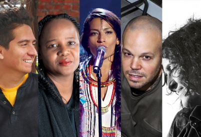 Daniel Alarcón (Peru), Edwidge Danticat (Haiti), Ana Tijoux (Chile), Residente (Puerto Rico), Adriana Lestido (Argentina)