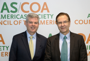 AS/COA Vice President Kevin Sullivan and Mexican Ambassador to the U.S. Moctezuma. 