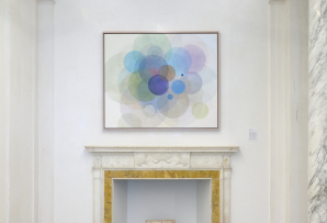 Evan Venegas, Day Map 61317, 2017 Acrylic on Canvas. Collection of Carolina Jannicelli. (Photo credit: Arturo Sanchez)