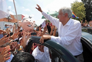 Andrés Manuel López Obrado in Nuevo León, Mexico.