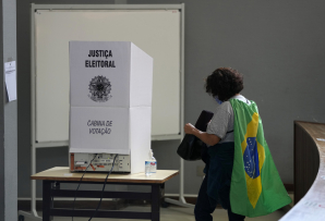 A Brazilian voter. (AP)
