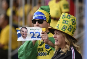 Jair Bolsonaro supporters in Brasilia. (AP)