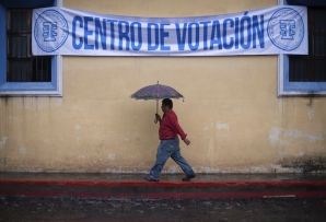 A voting center in Guatemala. (AP)