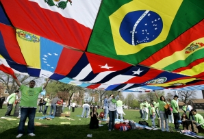 The flags of Latin America. (AP)