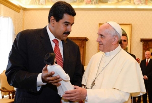 Nicolás Maduro and Pope Francis
