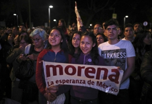 Morena supporters. (AP)