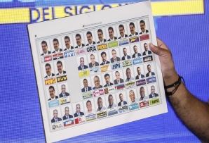The presidential ballot in Venezuela. (AP)