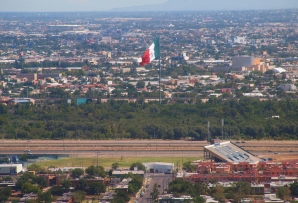 El Paso and Ciudad Juarez by the U.S.-Mexico Border