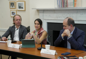 Three speakers at the event