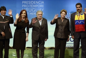 Presidents from the Southern Common Market at a summit this month