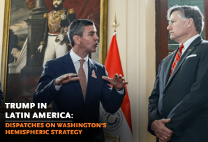 Paraguay's Santiago Peña and U.S. Dep. Sec. of State Christopher Landau