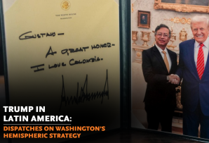 A keepsake U.S. President Donald Trump gave to Colombian President Gustavo Petro. (Petro's X Account)