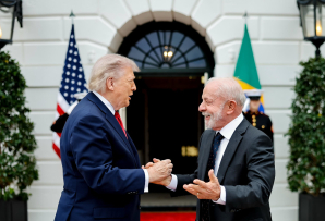 U.S. President Donald Trump and Brazilian President Lula da Silva