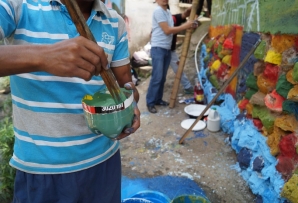 demobilized mural painting