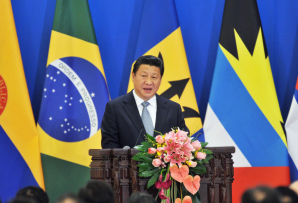 Chinese President Xi Jinping at a CELAC ministerial meeting. (AP)