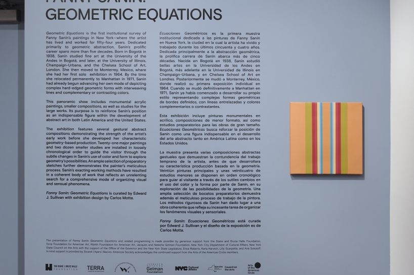 Fanny Sanín: Geometric Equations, June 4–July 26, 2025. Photo: Arturo Sanchez