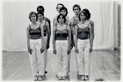 The Birds, 1974. Performance at Going, Trisha Brown’s Studio. Photo: Babette Mangolte. Sylvia Palacios Whitman archives.