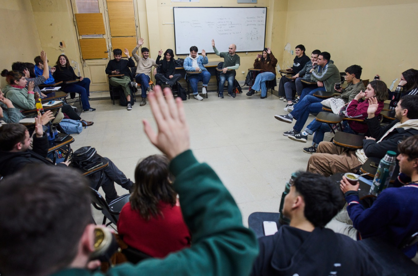 University students in Buenos Aires